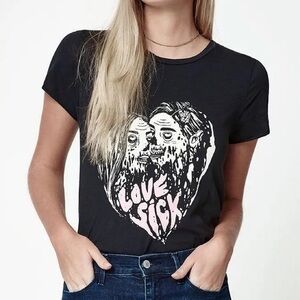 Michelle by Comune NWT love sick zombie graphic tee SIZE MEDIUM